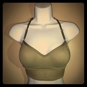 •🌻VICTORIA’S SECRET PINK OLIVE GREEN BRA🌻•